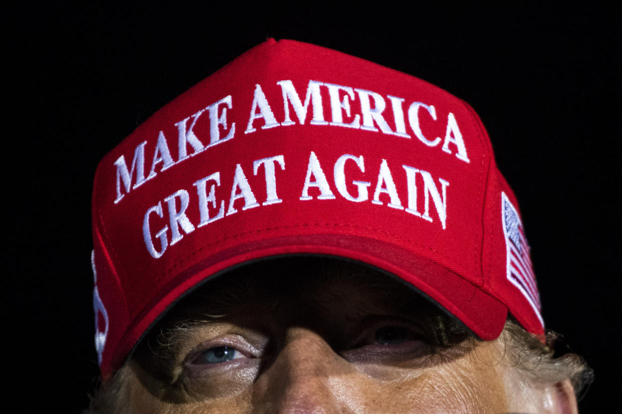 Donald Trump's "Make America Great Again" myth became more real to his supporters than the literal actions of his presidency. (Photo: Jabin Botsford/The Washington Post via Getty Images)