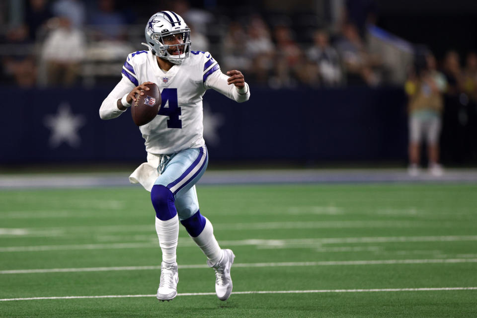 Dak Prescott has returned to play for the Dallas Cowboys in NFL Week 7. (Photo by Tom Pennington/Getty Images)