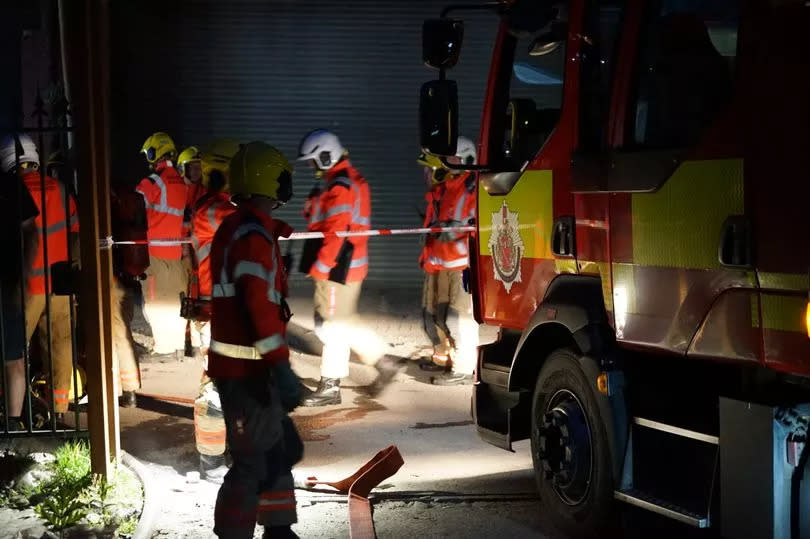 Nine fire engines along with a technical response unit raced to the scene in Radcliffe