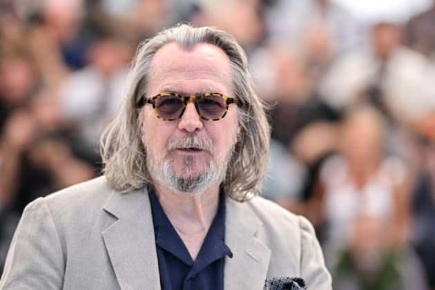 Gary Oldman at the "Parthenope" photocall at the 2024 Cannes Film Festival. - Credit: Stephane Cardinale - Corbis/Getty Images