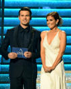 <p>Jason Ritter and JoAnna Garcia Swisher speak onstage at the 51st annual CMA Awards at the Bridgestone Arena on November 8, 2017 in Nashville, Tennessee. (Photo by Rick Diamond/Getty Images) </p>