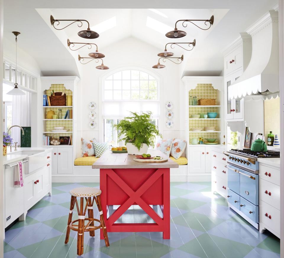 Colorful Kitchen Island