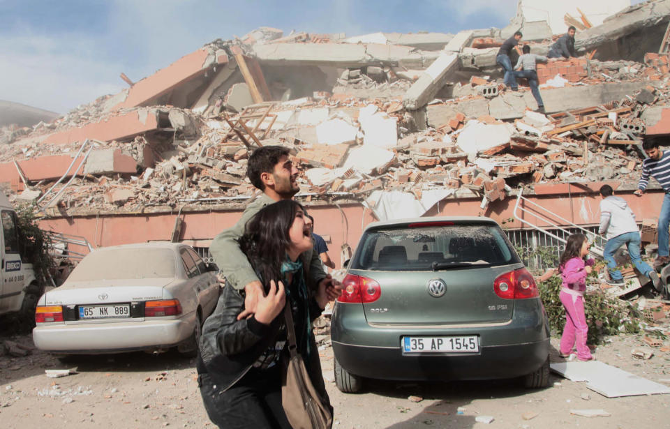 More than 200 people were killed and hundreds more feared dead on Monday after an earthquake struck parts of southeast Turkey, where rescue teams worked through the night to try to free survivors crying for help from under rubble.