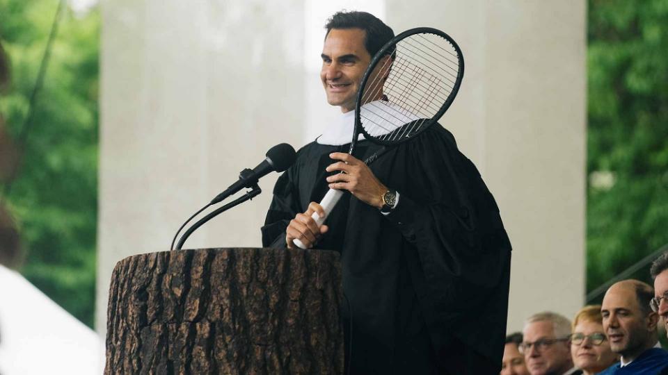 Fedana received an honorary doctorate from Dartmouth College.  (Photo: ATP Tour)