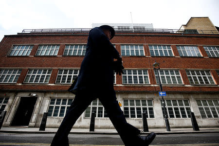 The former headquarters of Intelligence, Cyber and Security Agency GCHQ, is seen in Palmer Street, after the agency revealed the location, following its departure to new undisclosed offices, in London, Britain April 4, 2019. Picture taken April 4, 2019. REUTERS/Henry Nicholls