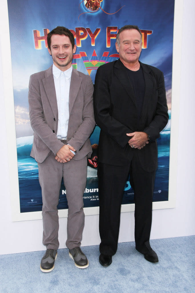 Elijah Wood and Robin Williams