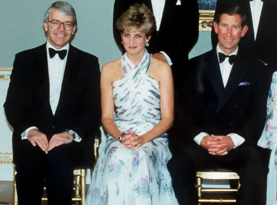 Sir John Major, Princess Diana, Prince Charles, 1992