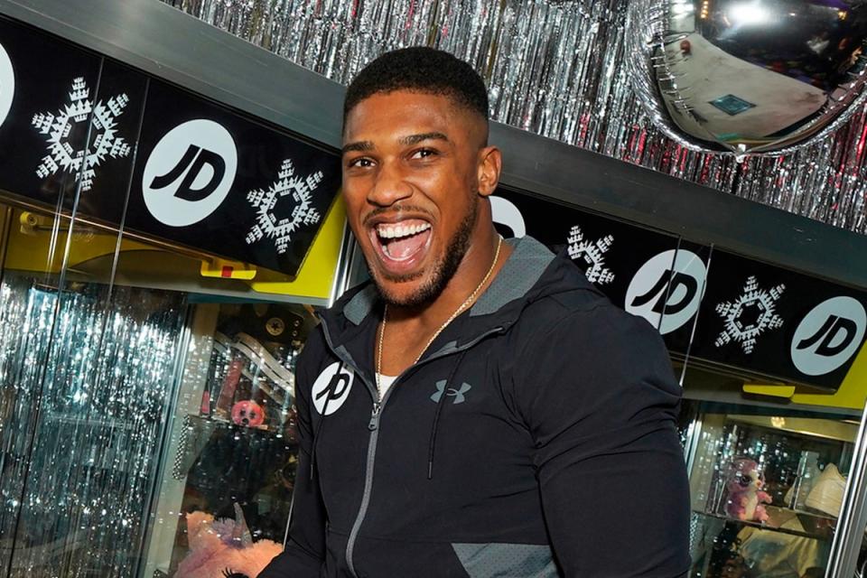 JD King Of The Game Christmas Launch Event: Anthony Joshua (Dave Benett)