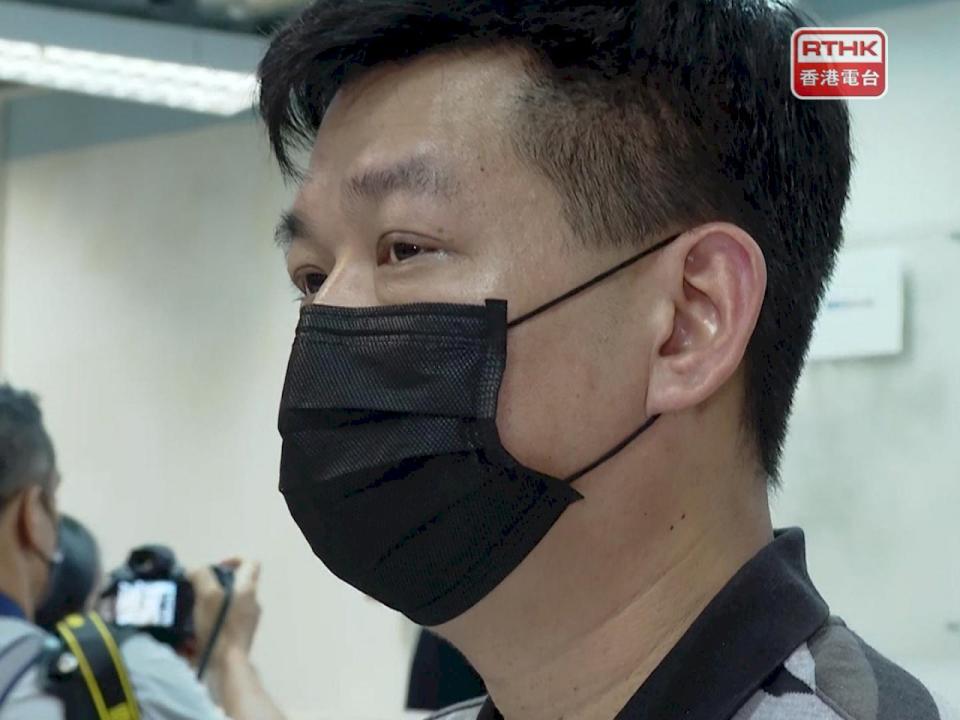 香港蘋果日報前總編林文宗，涉國安法被捕。（ 香港電台提供）