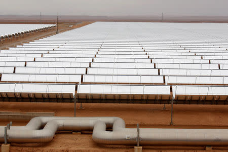 A thermosolar power plant is pictured at Noor II near the city of Ouarzazate, Morocco, November 4, 2016. REUTERS/Youssef Boudlal