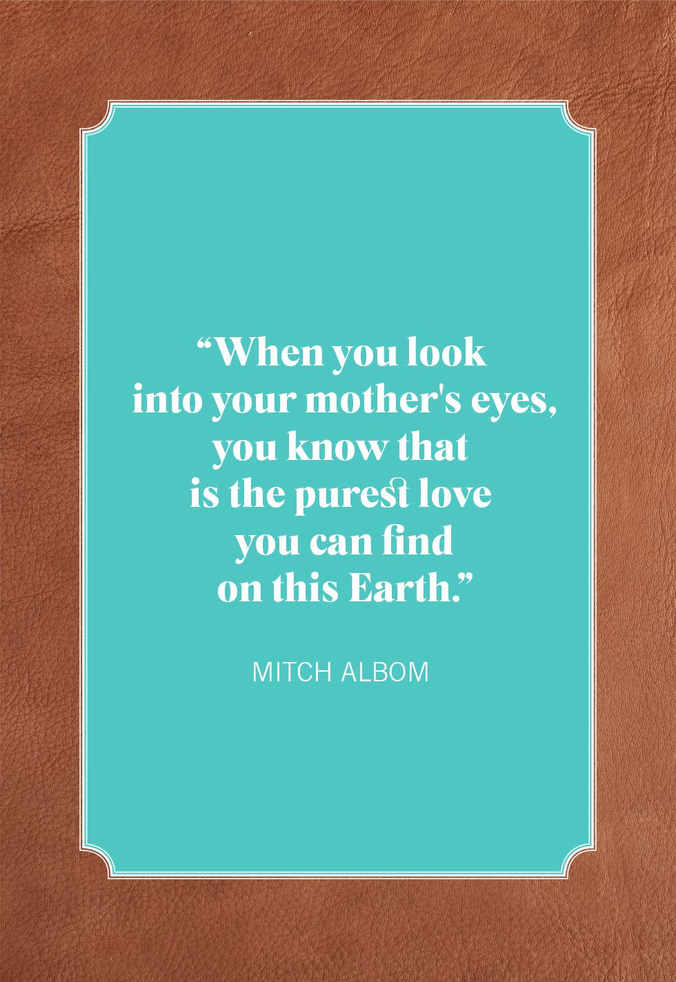 mother son quotes albom