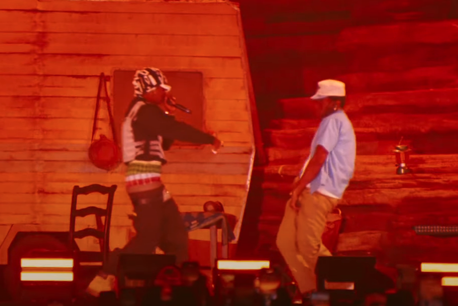 A$AP Rocky and Tyler, the Creator onstage