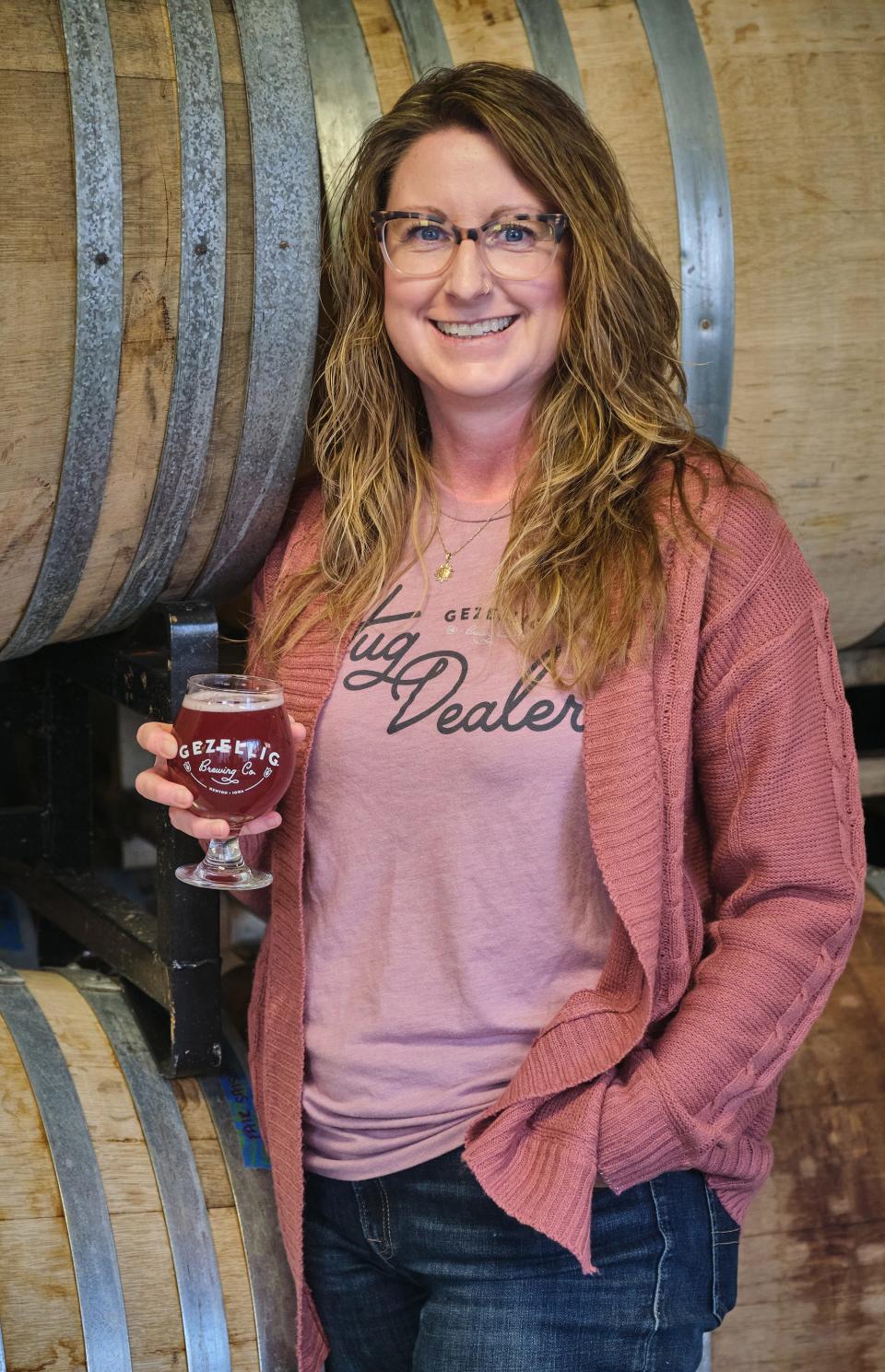 Betsy Duffy is co-owner of Gezellig Brewing Company in Newton.