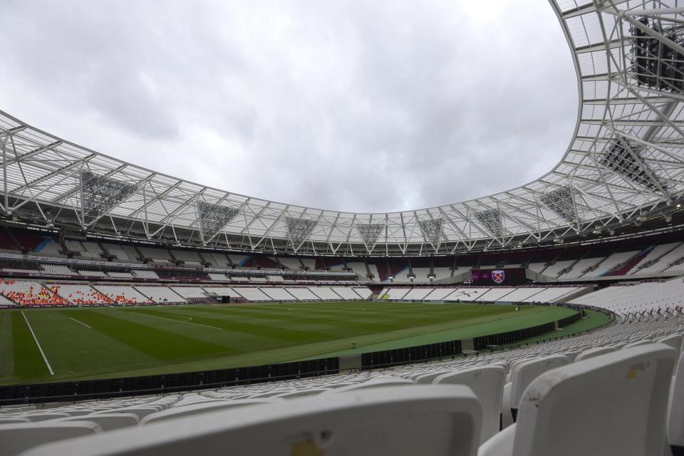 Bowled over: London Stadium is set to stage England's pool game against Australia: West Ham United via Getty Images