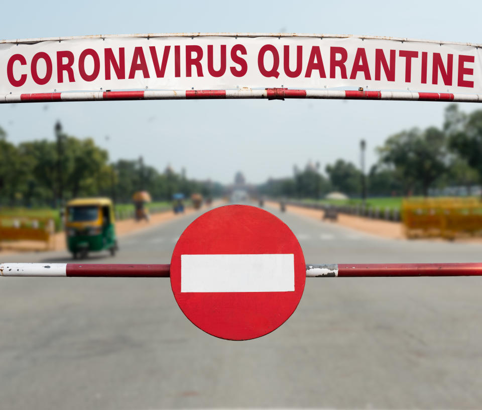 Coronavirus Quarantine in New Delhi, India