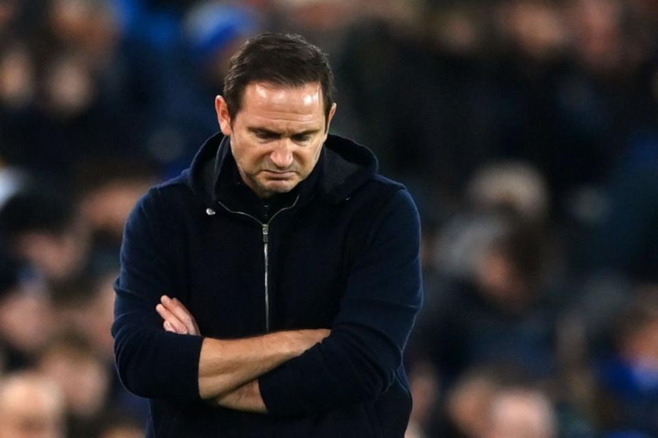 Fans have begun to turn on Everton manager Frank Lampard (Getty Images)