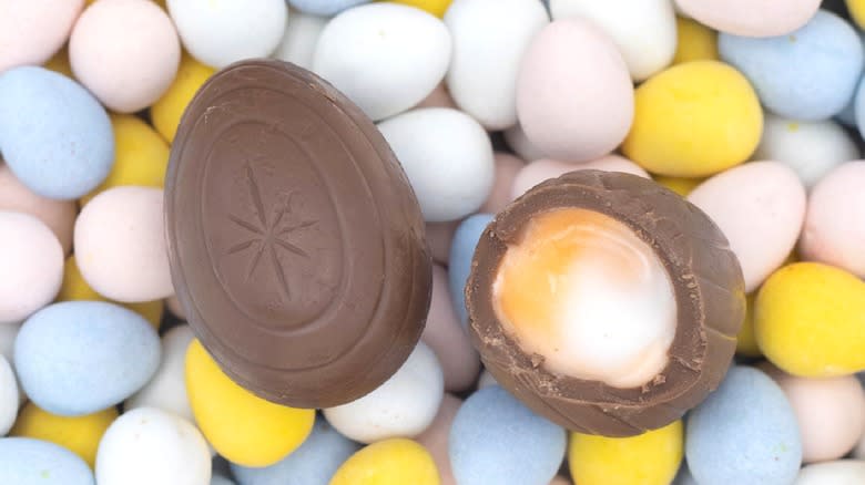 Cadbury Creme Eggs on mini eggs