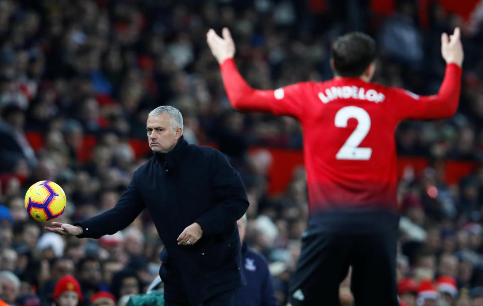 Manchester United manager Jose Mourinho dominated headlines again during 2018. (PHOTO: Action Images via Reuters/Jason Cairnduff)