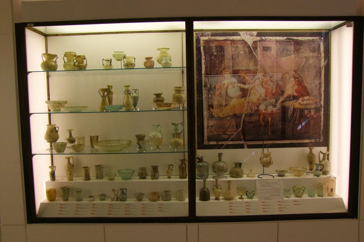 The display case before the explosion (British Museum/PA)