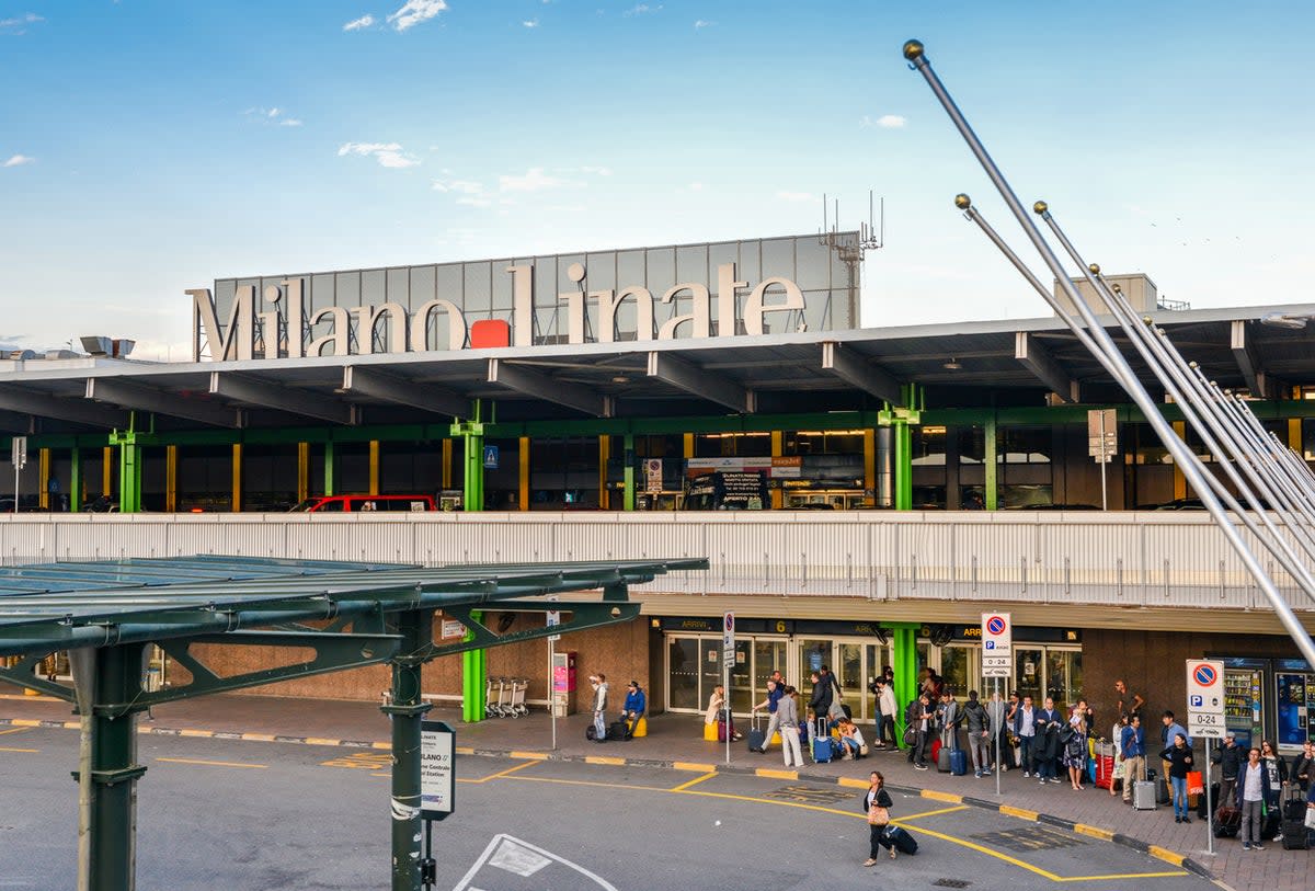 Milan Linate Airport will trial the facial recognition system until December 2025 (Getty Images)