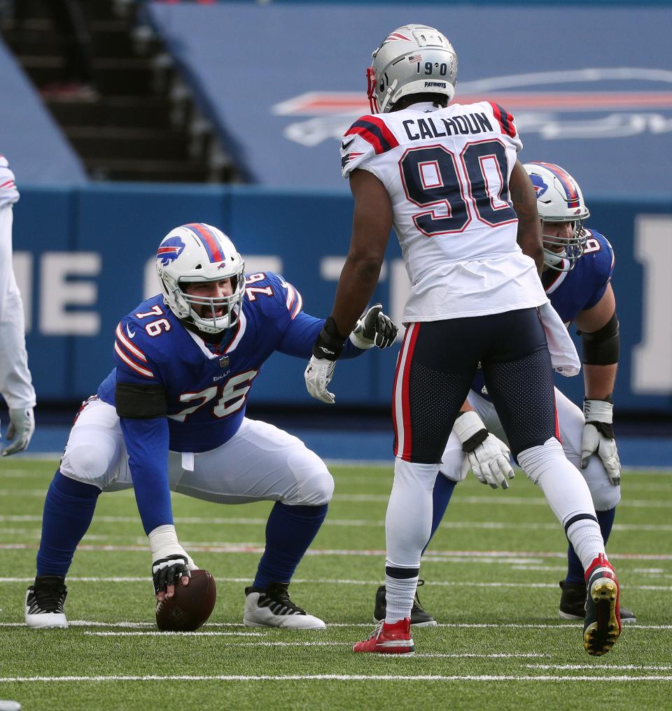 Jon Feliciano is expected to be back in the Bills lineup Sunday in Tampa.