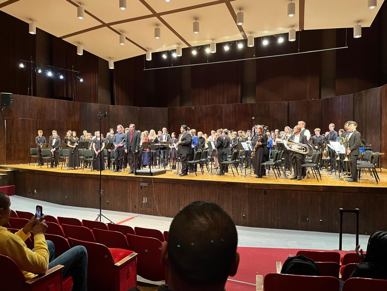 More than 260 high school musicians, including West Branch senior Makiah Kutz, performed with the Ohio State University High School Honor Band on Jan. 14, 2023.
