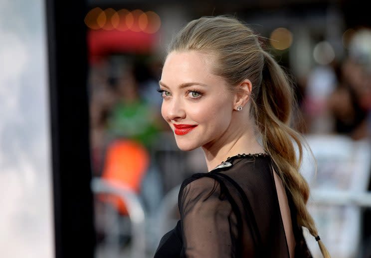 Actress Amanda Seyfried revealed some big news on the red carpet. (Photo: Getty Images)