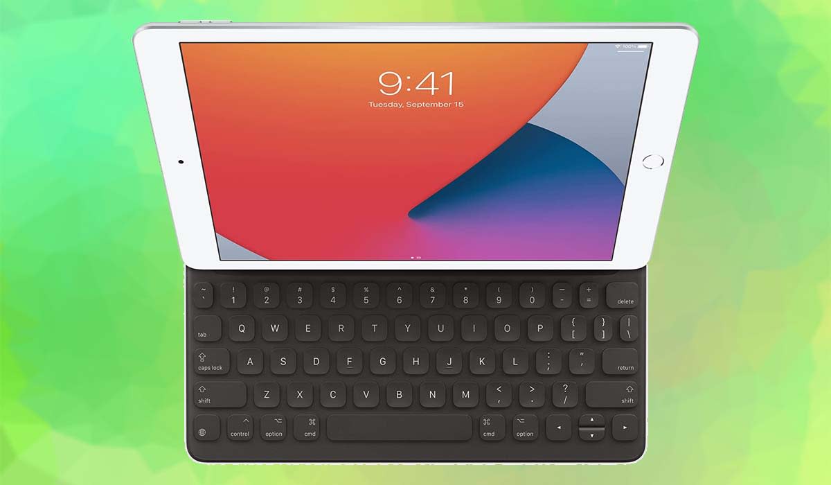 Apple's Smart Keyboard for iPad isn't quite as large as a laptop keyboard, but it can still help you get some work done.