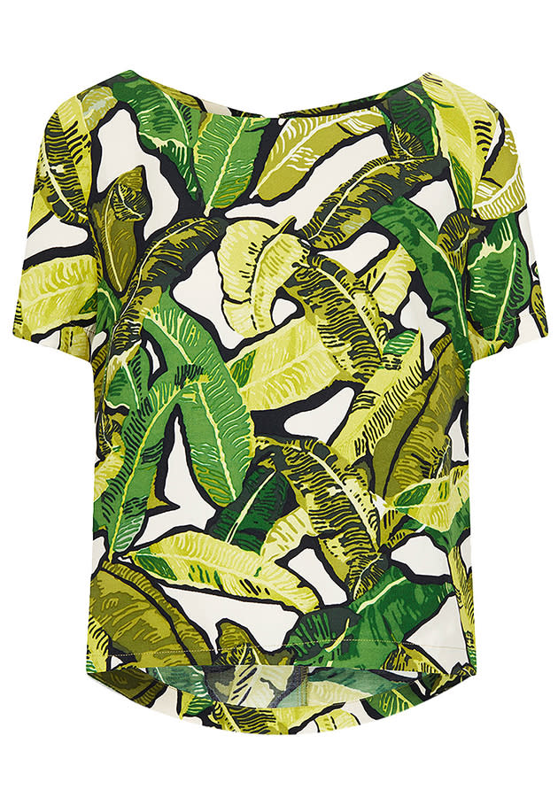 banana leaf tee topshop