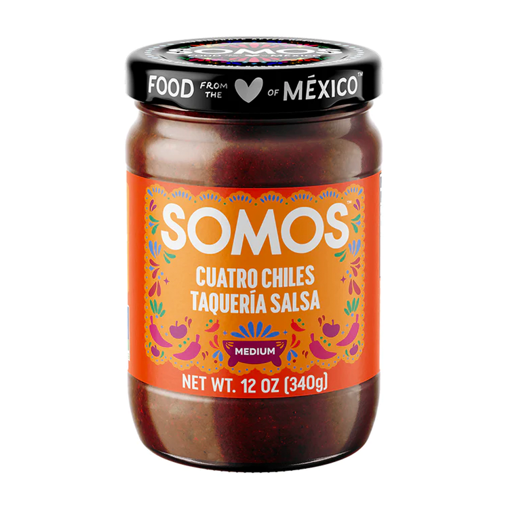 <p><a href="https://go.redirectingat.com?id=74968X1596630&url=https%3A%2F%2Featsomos.com%2Fproducts%2Fcuatro-chiles-taqueria-salsa-2-pack&sref=https%3A%2F%2F" rel="nofollow noopener" target="_blank" data-ylk="slk:Shop Now;elm:context_link;itc:0;sec:content-canvas" class="link rapid-noclick-resp">Shop Now</a></p><p>Cuatro Chiles Taquería Salsa (2 Pack)</p><p>$8.50</p><p>eatsomos.com</p><span class="copyright">SOMOS</span>