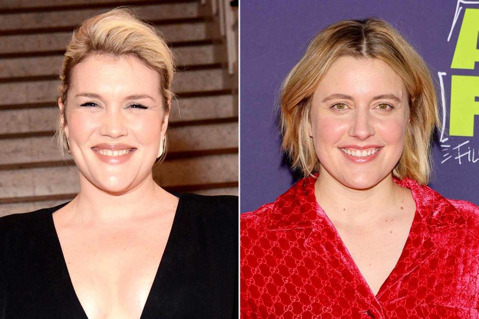 <p>Jon Kopaloff/Variety via Getty; Matt Winkelmeyer/Getty </p> (Left to right:) Emerald Fennell and Greta Gerwig in 2023