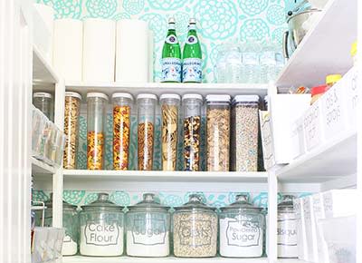 Organized Slide Out Pantry - The Honeycomb Home