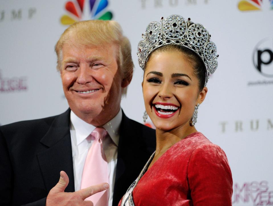 Donald Trump with Olivia Culpo in 2012