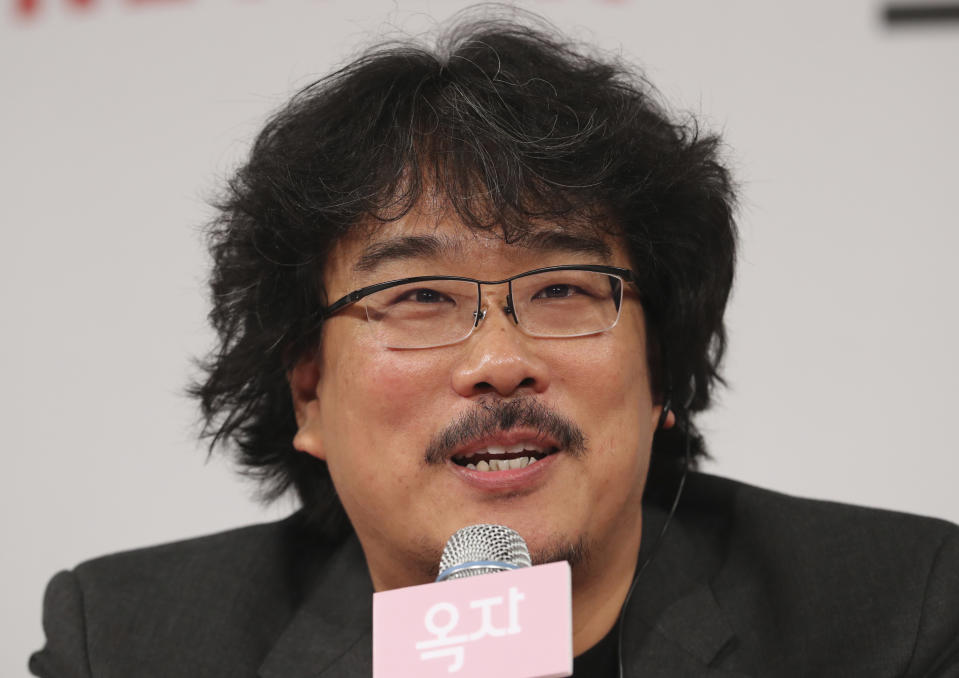 South Korean director Bong Joon-ho (AP Photo/Lee Jin-man)