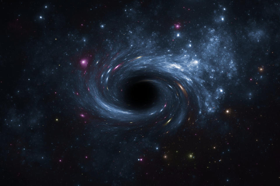 What does a black hole look like? Black, probably