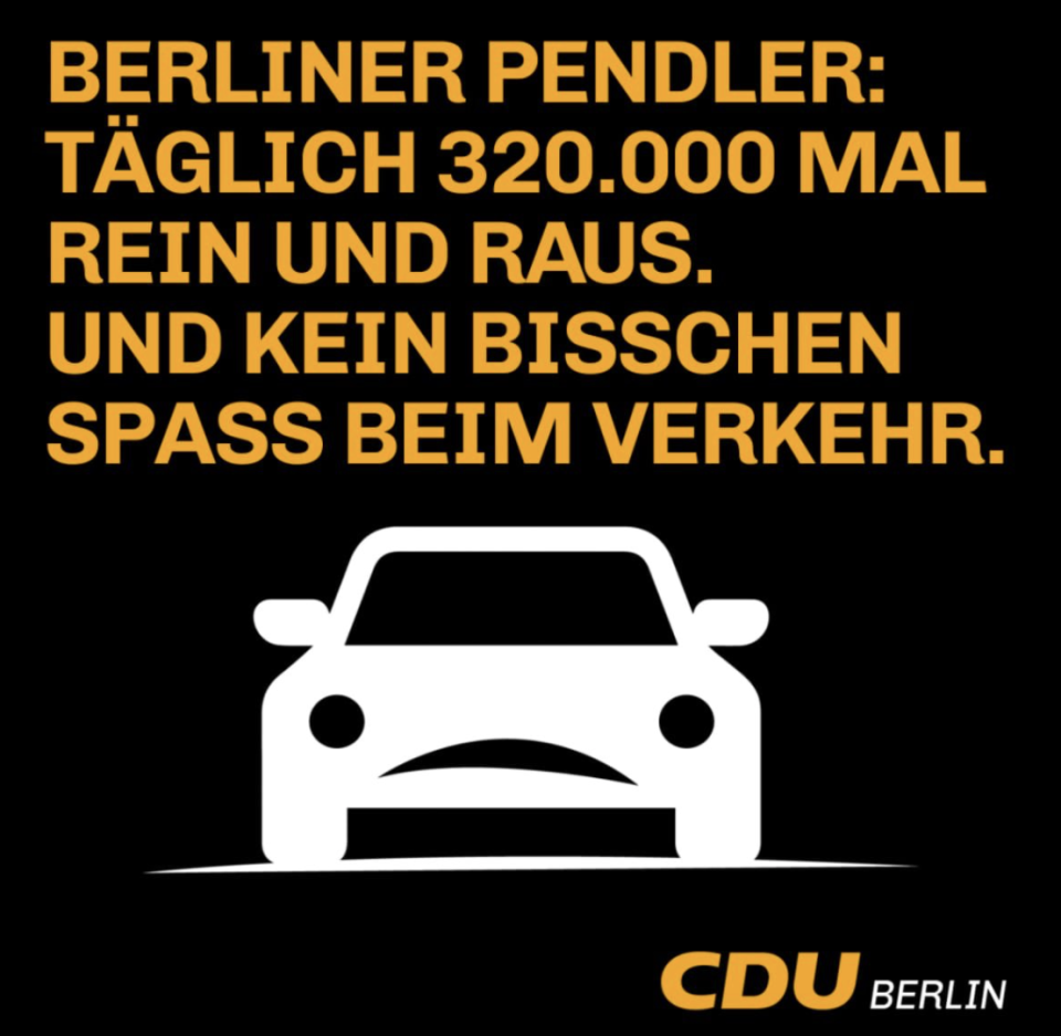 Eher Pennäler oder Altherren-Humor, den die CDU Berlin da an den Tag legt. (Quelle: Twitter)