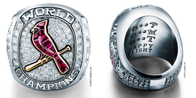 2011 St. Louis Cardinals World Series Ring Championship ring design