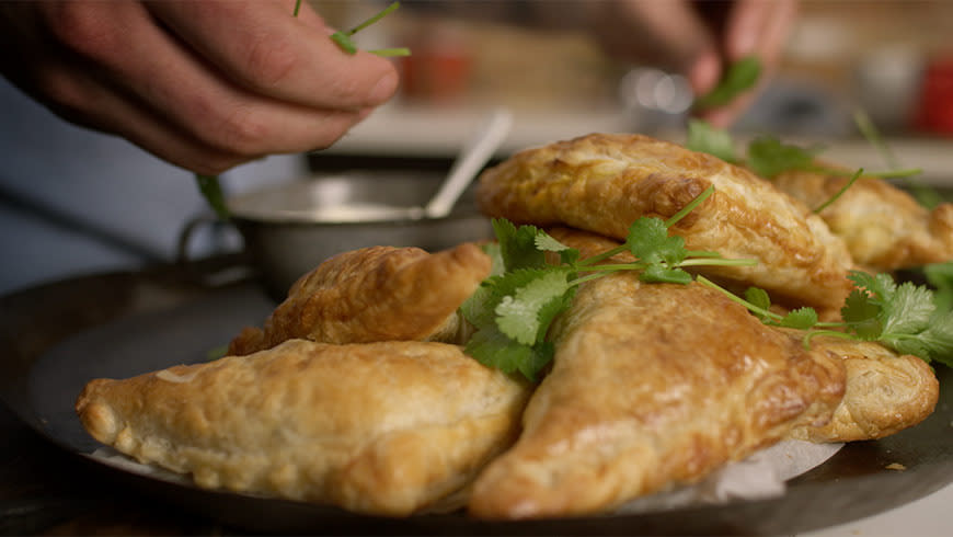 Matt Stone's Re-pie-cled Curry Puff Pastry Parcels