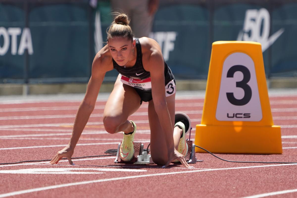 Former Kentucky star Abby Steiner misses podium in 2022 World Athletics