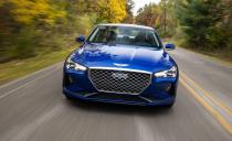 <p>The <a href="https://www.caranddriver.com/genesis/g70" rel="nofollow noopener" target="_blank" data-ylk="slk:Genesis G70;elm:context_link;itc:0;sec:content-canvas" class="link ">Genesis G70</a> is here to battle the <a href="https://www.caranddriver.com/bmw/3-series" rel="nofollow noopener" target="_blank" data-ylk="slk:BMW 3-series;elm:context_link;itc:0;sec:content-canvas" class="link ">BMW 3-series</a>, and the new sedan's performance and cheap base price make it a deadly enemy. The Genesis comes standard in rear-wheel drive with an eight-speed automatic transmission and is offered with a six-speed manual. All-wheel drive is also offered, but only with the automatic. It' 10-year 100,000-mile powertrain warranty sweetens the deal. Worried about reliability? Check out our <a href="https://www.caranddriver.com/reviews/a28485496/2019-genesis-g70-reliability-maintenance/" rel="nofollow noopener" target="_blank" data-ylk="slk:40,000-mile longterm test;elm:context_link;itc:0;sec:content-canvas" class="link ">40,000-mile longterm test</a>.</p><ul><li>Engines: 252-hp turbocharged 2.0-liter inline-four; 365-hp twin-turbocharged 3.3-liter V-6 </li><li>Cargo space: 11 cubic feet </li></ul><p><a class="link " href="https://www.caranddriver.com/genesis/g70/specs" rel="nofollow noopener" target="_blank" data-ylk="slk:MORE G70 SPECS;elm:context_link;itc:0;sec:content-canvas">MORE G70 SPECS</a></p>
