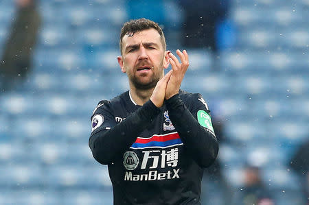 Soccer Football - Premier League - Huddersfield Town vs Crystal Palace - John Smith's Stadium, Huddersfield, Britain - March 17, 2018 Crystal Palace's James McArthur celebrates after the match Action Images via Reuters/Craig Brough