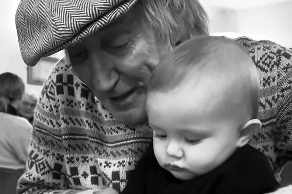 <p>Nicole Artukovich/Instagram</p> Rod Stewart and grandson Louie