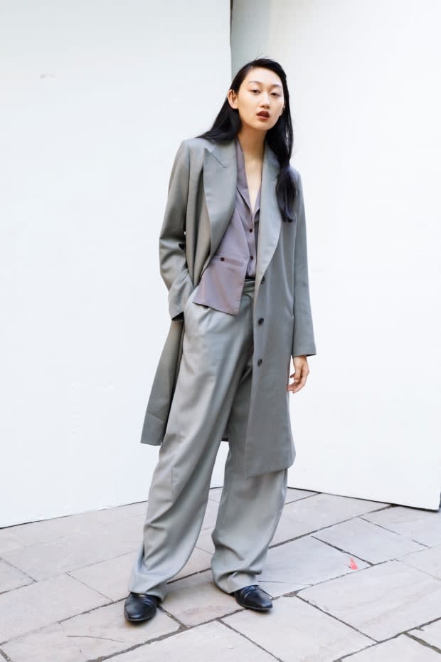 <em>A look from Eftychia's Spring 2020 show during London Fashion Week.</em>