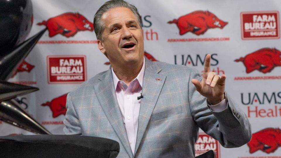 Former Kentucky coach John Calipari has built a roster that is getting top-25 consideration for his first season at Arkansas.