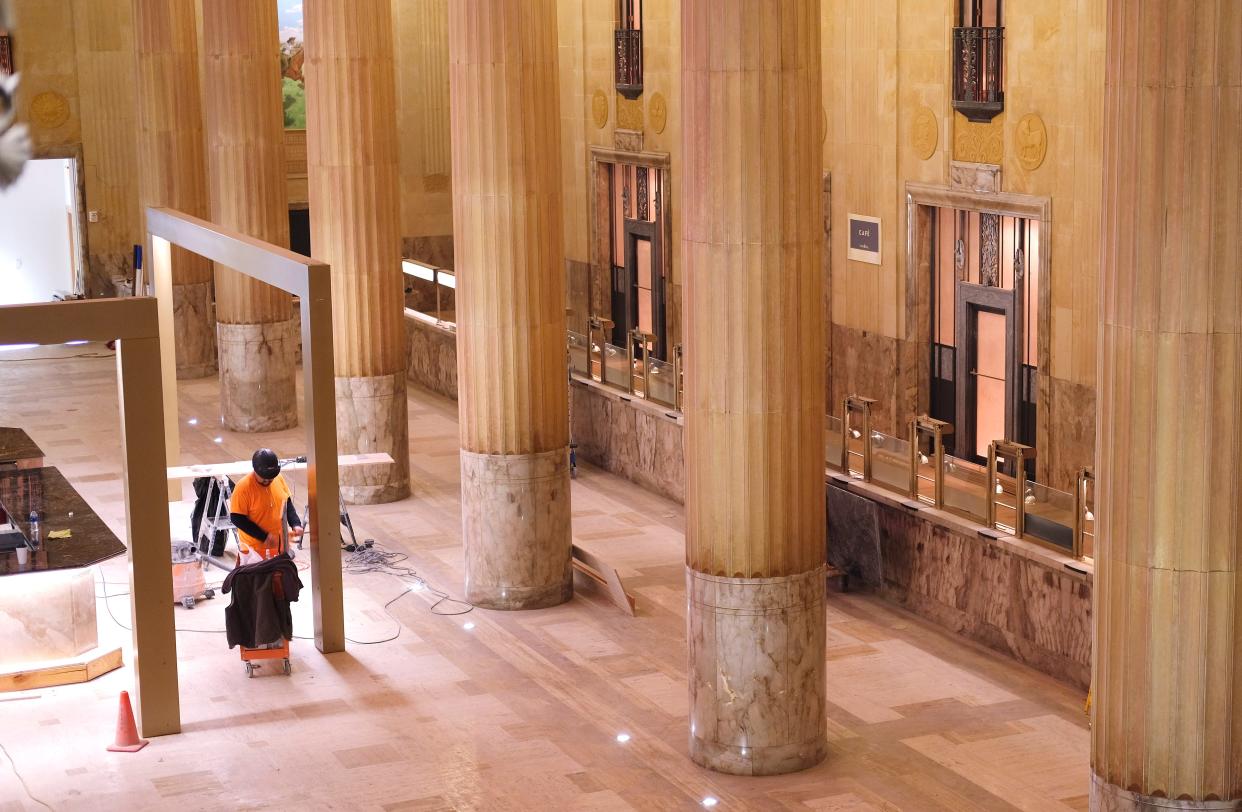 Tellers is in the First National's Great Banking Hall.