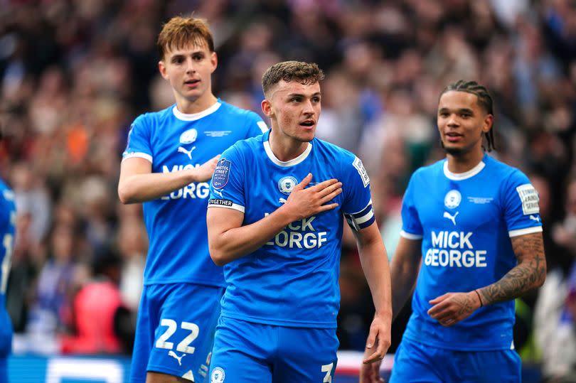 Peterborough United are Bristol Rovers' final opponents at the Mem this season -Credit:Adam Davy/PA Wire