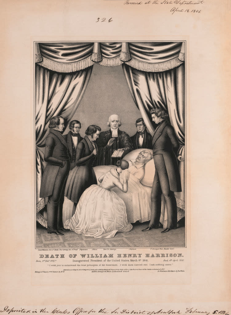 "Death of William Henry Harrison."