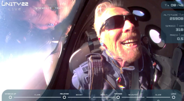 Richard Branson in VSS Unity