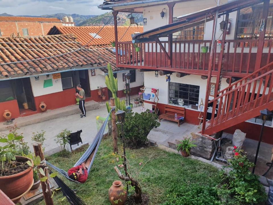 The small hostel in Peru where Steff Kidd and her friends have been quarantined until further notice.