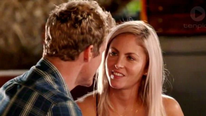 Nikki and Richie on The Bachelor. Source: Network Ten.